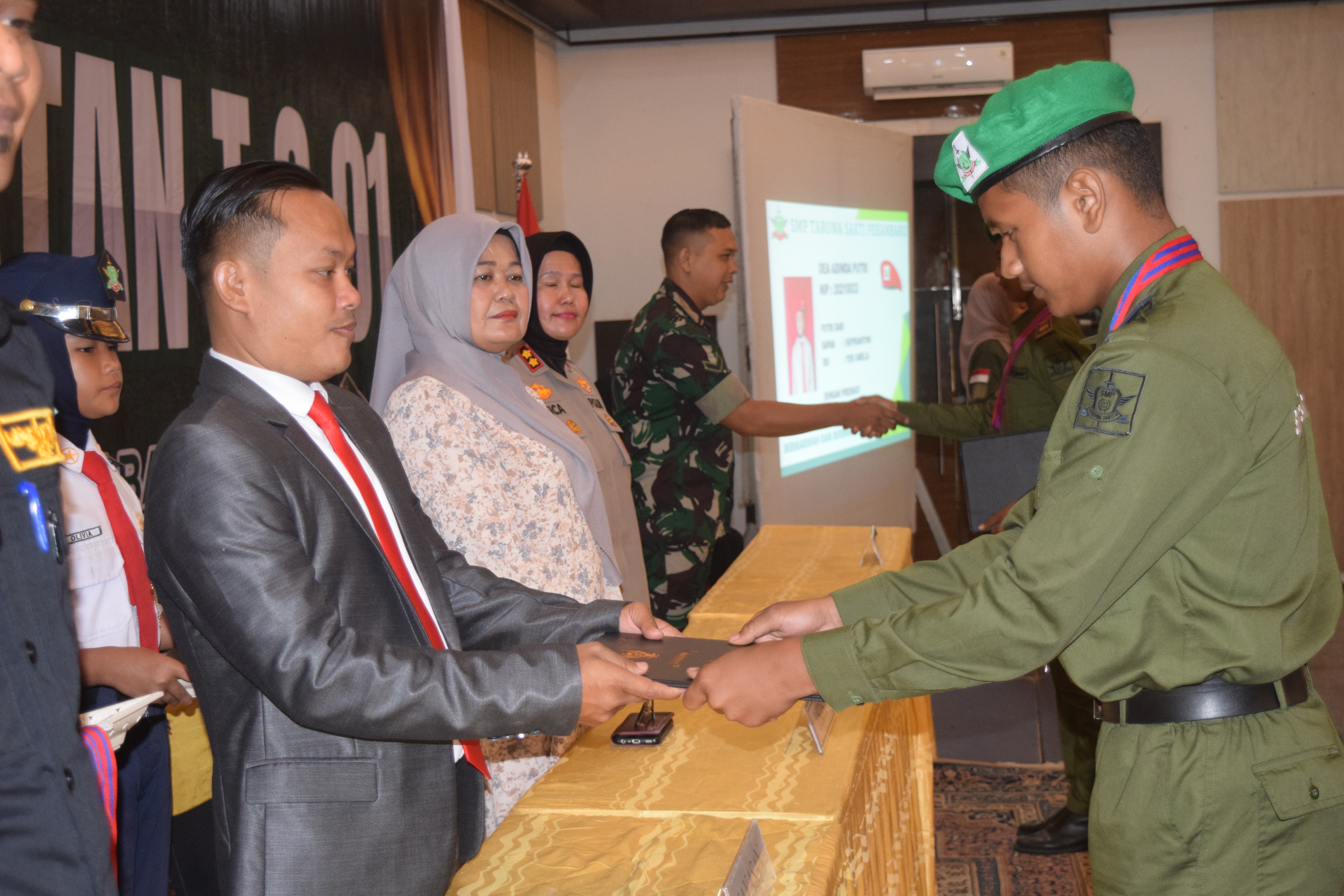 Prosesi Pengukuhan Purna praja TS 01